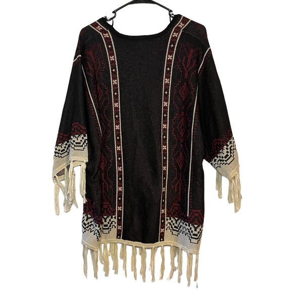Forever 21 Women’s Western Sweater Shawl Wrap Size Oversized Medium - Picture 3 of 12